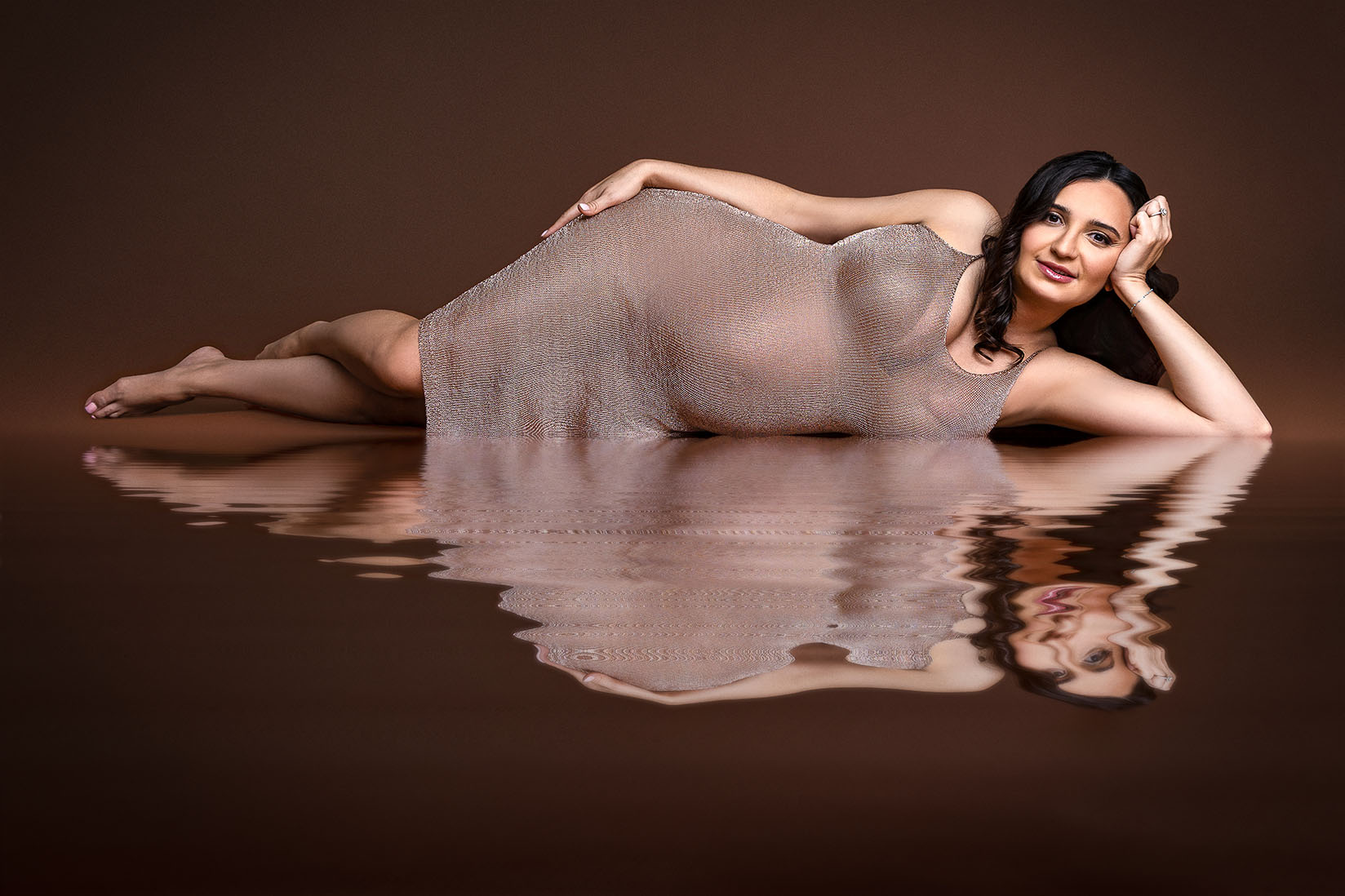 fine art studio photo with reflection